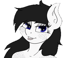 Size: 800x600 | Tagged: safe, artist:dimvitrarius, derpibooru import, oc, oc:lamika, unofficial characters only, pony, animated, barely animated, freckles, gif, heart, one eye closed, solo, wink