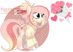 Size: 1024x729 | Tagged: safe, artist:kazziepones, derpibooru import, oc, oc:rose bouquet, unofficial characters only, earth pony, pony, clothes, female, mare, reference sheet, simple background, solo, transparent background