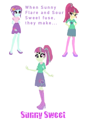 Size: 948x1344 | Tagged: safe, artist:animeponynintendo, derpibooru import, sour sweet, sunny flare, equestria girls, fusion, third eye