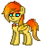 Size: 148x165 | Tagged: safe, artist:lavenderheart, derpibooru import, oc, unofficial characters only, bat pony, pony, pony town, fire princess, simple background, solo, unamused, white background