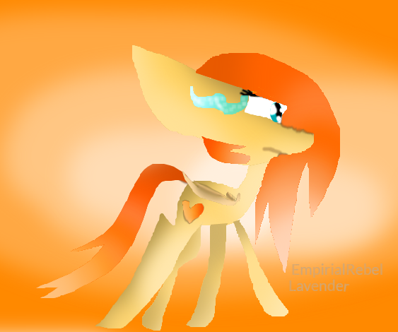 Size: 563x470 | Tagged: safe, artist:lavenderheart, derpibooru import, oc, unofficial characters only, bat pony, pony, fire princess, gradient background, solo