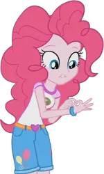 Size: 442x738 | Tagged: suggestive, derpibooru import, edit, editor:paragonaj, pinkie pie, equestria girls, legend of everfree, bracelet, gesture, implied fingering, jewelry, lip bite, show accurate, simple background, solo, transparent background