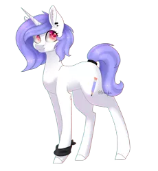 Size: 1978x2147 | Tagged: safe, artist:ohhoneybee, derpibooru import, oc, oc:drawing heart, unofficial characters only, pony, unicorn, colored pupils, ear fluff, female, mare, simple background, solo, transparent background