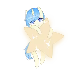 Size: 1315x1300 | Tagged: safe, artist:szajen, derpibooru import, oc, oc:celestial charm, unofficial characters only, pony, unicorn, femboy, glow, male, solo, sparkles, stars, tangible heavenly object