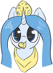 Size: 533x728 | Tagged: safe, artist:tilling-tan, derpibooru import, oc, oc:princess argenta, ponified, unofficial characters only, pony, unicorn, argentina, bust, female, heart, mare, mouth hold, nation ponies, portrait, smiling, solo