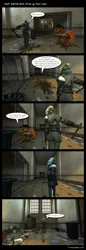 Size: 2020x5890 | Tagged: 3d, absurd resolution, artist:charlydasher, comic, crossover, derpibooru import, fallout equestria, gmod, metrocop, oc, oc:calamity, pick up that can, safe, unofficial characters only