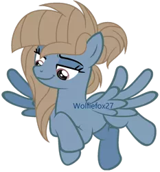 Size: 1024x1101 | Tagged: safe, artist:wolfiefox27, derpibooru import, oc, oc:magnesium flow, unofficial characters only, pegasus, pony, base used, no tail, offspring, parent:limestone pie, parent:zephyr breeze, parents:zephyrstone, simple background, solo, transparent background, watermark