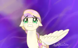 Size: 4800x3000 | Tagged: safe, artist:raspberrystudios, derpibooru import, oc, unofficial characters only, pegasus, pony, absurd resolution, commission, crying, emotional, floppy ears, heartbreak, looking at the sky, looking up, missing wing, multicolored hair, shading, sky, solo, upset, wish, wish to fly