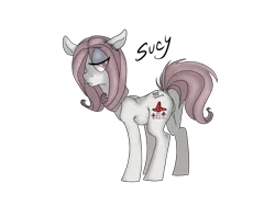 Size: 1400x1050 | Tagged: safe, artist:yashathebasher, derpibooru import, ponified, pony, little witch academia, simple background, solo, sucy manbavaran, transparent background