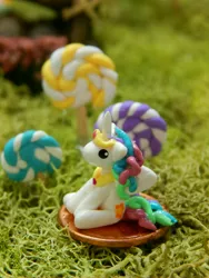 Size: 3456x4608 | Tagged: safe, artist:vivalahill, derpibooru import, princess celestia, alicorn, pony, absurd resolution, craft, irl, penny, photo, sculpture, sitting, solo, tiny, traditional art