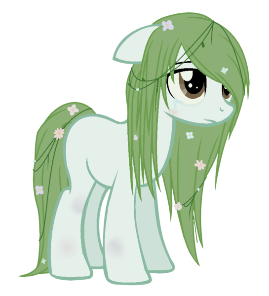 Size: 874x963 | Tagged: artist:c0ke-zer0, derpibooru import, flower, flower in hair, oc, oc:terne, safe, sicksona, solo, unofficial characters only