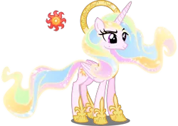 Size: 6000x4251 | Tagged: safe, artist:orin331, derpibooru import, princess celestia, alicorn, pony, dancerverse, absurd resolution, alternate universe, female, halo, mare, raised eyebrow, simple background, solo, transparent background, vector