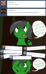 Size: 1280x2049 | Tagged: artist:hummingway, ask-humming-way, derpibooru import, dialogue, oc, oc:feather hummingway, safe, speech bubble, tumblr, tumblr comic, unofficial characters only