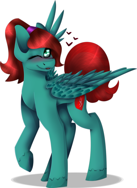 Size: 1024x1410 | Tagged: safe, artist:fizzy2014, derpibooru import, oc, oc:helping heart, unofficial characters only, pegasus, pony, female, mare, simple background, solo, transparent background