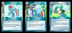 Size: 1071x500 | Tagged: ccg, derpibooru import, enterplay, merchandise, rainbow dash, safe, sky stinger, wonderbolts