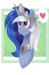 Size: 1303x1987 | Tagged: safe, artist:alexa1alexa, derpibooru import, oc, unofficial characters only, pony, abstract background, bust, crown, female, heart, heart eyes, jewelry, mare, portrait, regalia, simple background, solo, transparent background, wingding eyes