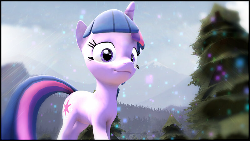 Size: 1920x1080 | Tagged: 3d, artist:skilm, derpibooru import, forest, mountain, mountain range, safe, solo, source filmmaker, tree, twilight sparkle