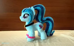 Size: 2048x1281 | Tagged: safe, artist:egalgay, derpibooru import, sonata dusk, ponified, pony, handmade, irl, photo, plushie, solo