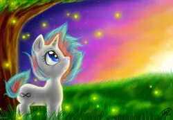 Size: 1024x710 | Tagged: safe, artist:alelinx, derpibooru import, oc, oc:infinite futura, unofficial characters only, pony, female, mare, solo