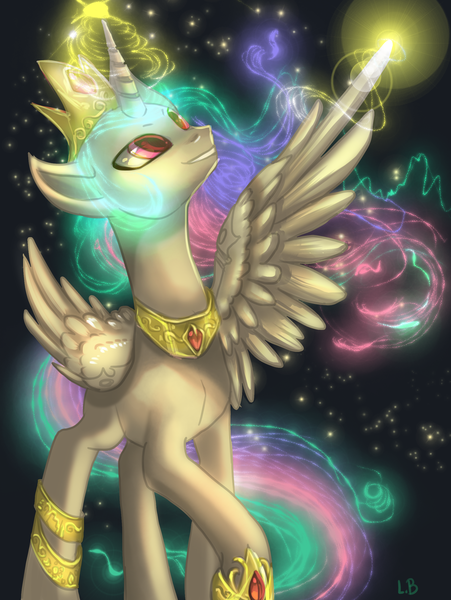 Size: 1903x2530 | Tagged: derpibooru import, ethereal mane, princess celestia, safe, solo, stars