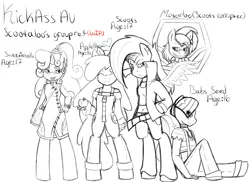 Size: 1969x1435 | Tagged: anthro, apple bloom, artist:reneesdetermination, babs seed, cutie mark crusaders, derpibooru import, scootaloo, suggestive, sweetie belle, unguligrade anthro