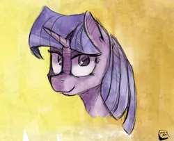 Size: 2177x1769 | Tagged: artist:post-it, bust, colored sketch, derpibooru import, safe, sketch, solo, twilight sparkle