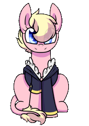 Size: 850x1200 | Tagged: safe, artist:cloureed, derpibooru import, oc, unofficial characters only, pegasus, pony, animated, clothes, gif, jacket, looking at you, simple background, solo, transparent background