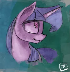 Size: 1425x1449 | Tagged: artist:post-it, bust, colored sketch, derpibooru import, safe, sketch, solo, twilight sparkle