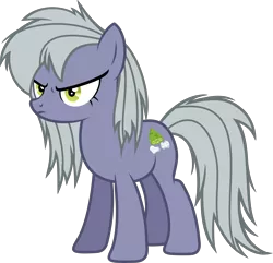 Size: 6000x5776 | Tagged: safe, artist:slb94, derpibooru import, limestone pie, earth pony, pony, 80s, absurd resolution, alternate hairstyle, angry, frown, messy mane, simple background, solo, transparent background, unamused, vector