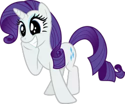 Size: 3584x3000 | Tagged: safe, artist:sollace, derpibooru import, rarity, pony, secret of my excess, cute, excited, grin, happy, raribetes, simple background, smiling, solo, squee, transparent background, vector