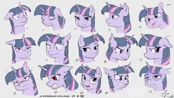 Size: 2700x1519 | Tagged: safe, artist:amarynceus, deleted from derpibooru, derpibooru import, twilight sparkle, angry, bust, crying, deadpan, drunk, drunk bubbles, drunk twilight, expressions, facial expressions, gray background, gritted teeth, portrait, red eyes, sick, simple background, smirk, tongue out