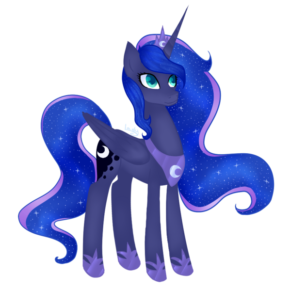 Size: 984x936 | Tagged: safe, artist:lady-cold, derpibooru import, princess luna, horn jewelry, jewelry, simple background, solo, transparent background