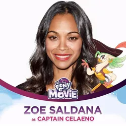 Size: 960x960 | Tagged: anthro, bird, captain celaeno, character reveal, derpibooru import, human, irl, irl human, meta, mlp movie cast icons, my little pony: the movie, official, photo, safe, twitter, voice actor, walls of comments, with their characters, zoe saldana