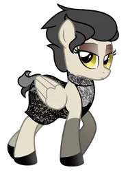 Size: 1353x1777 | Tagged: safe, artist:lostinthetrees, derpibooru import, oc, oc:storm feather, unofficial characters only, pegasus, pony, clothes, dress, female, gala dress, mare, simple background, solo, transparent background