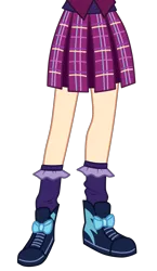 Size: 3000x5163 | Tagged: safe, artist:teentitansfan201, derpibooru import, edit, vector edit, indigo zap, equestria girls, absurd resolution, clothes, cropped, crystal prep academy uniform, legs, pictures of legs, school uniform, shoes, simple background, socks, solo, transparent background, vector