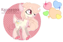 Size: 1024x686 | Tagged: artist:kazziepones, cloven hooves, deer pony, derpibooru import, female, mare, oc, oc:candy hearts, original species, reference sheet, safe, simple background, solo, transparent background, unofficial characters only