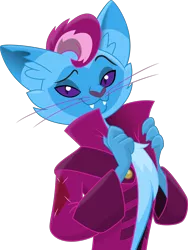 Size: 2000x2655 | Tagged: abyssinian, abyssinianized, anthro, artist:stjonal, cat, catified, derpibooru import, male, my little pony: the movie, oc, oc:parcly taxel, palette swap, recolor, safe, simple background, solo, species swap, transparent background, unofficial characters only, vector