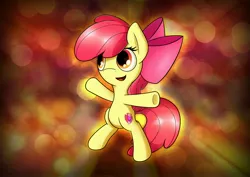 Size: 3508x2480 | Tagged: safe, artist:conniethecasanova, artist:flamevulture17, color edit, derpibooru import, edit, apple bloom, earth pony, pony, bipedal, colored, high res, solo, wallpaper