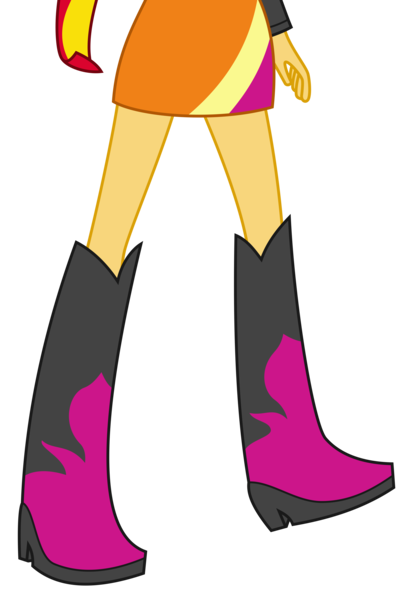 Size: 4000x5846 | Tagged: safe, artist:teentitansfan201, derpibooru import, edit, vector edit, sunset shimmer, equestria girls, rainbow rocks, absurd resolution, boots, cropped, high heel boots, legs, pictures of legs, simple background, solo, transparent background, vector
