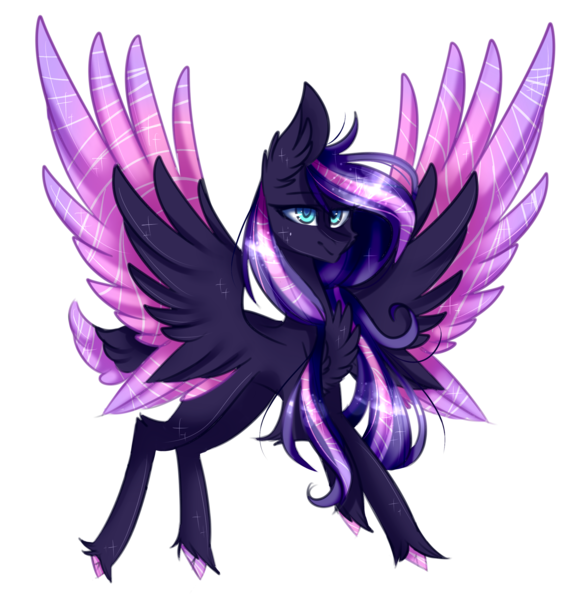 Size: 2354x2438 | Tagged: safe, artist:huirou, derpibooru import, oc, oc:dremare light, unofficial characters only, pegasus, pony, chest fluff, female, high res, mare, simple background, solo, spread wings, transparent background