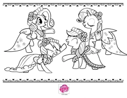 Size: 792x612 | Tagged: applejack, coloring page, derpibooru import, fluttershy, official, rainbow dash, rarity, safe