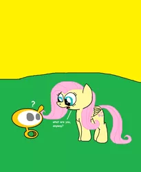 Size: 1246x1522 | Tagged: artist:trc-tooniversity, derpibooru import, fluttershy, logo, mascot, ms paint, safe, simple background