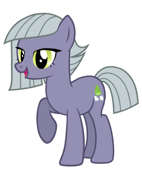 Size: 2033x2451 | Tagged: safe, artist:destroyerpony, derpibooru import, limestone pie, earth pony, pony, cute, female, happy, limabetes, mare, raised hoof, simple background, smiling, solo, transparent background, vector, when she smiles