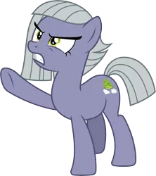 Size: 6743x7605 | Tagged: safe, artist:chrzanek97, derpibooru import, limestone pie, earth pony, pony, .svg available, absurd resolution, angry, raised hoof, simple background, solo, transparent background, vector