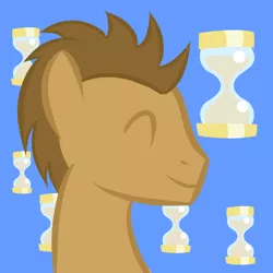 Size: 1024x1024 | Tagged: safe, artist:recordmelodie, derpibooru import, doctor whooves, time turner, pony, cutie mark, male, solo, stallion