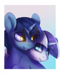 Size: 914x1132 | Tagged: safe, artist:tangomangoes, derpibooru import, night light, twilight velvet, pony, unicorn, cute, female, husband and wife, looking at each other, male, mare, nightvelvet, shipping, smiling, stallion, straight