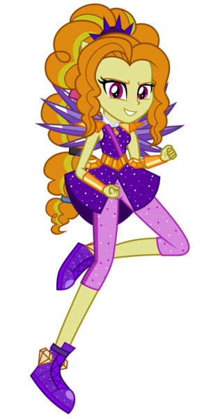 Size: 3827x7573 | Tagged: safe, artist:mixiepie, artist:pink1ejack, derpibooru import, adagio dazzle, equestria girls, legend of everfree, rainbow rocks, absurd resolution, alternate universe, clothes, crystal guardian, crystal wings, looking at you, ponied up, simple background, smiling, solo, super ponied up, transparent background