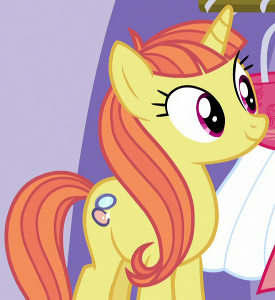 Size: 705x769 | Tagged: safe, derpibooru import, screencap, citrus blush, pony, canterlot boutique, fashionable pony, solo