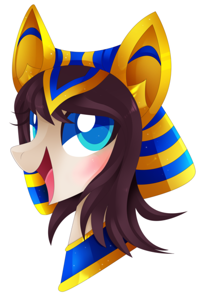 Size: 2811x4157 | Tagged: safe, artist:sorasku, derpibooru import, oc, oc:nawa, unofficial characters only, pony, absurd resolution, bust, egyptian, egyptian pony, female, mare, portrait, simple background, solo, transparent background