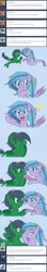 Size: 1280x7349 | Tagged: safe, artist:hummingway, derpibooru import, oc, oc:feather hummingway, oc:swirly shells, unofficial characters only, merpony, absurd resolution, ask-humming-way, kissing, lightbulb, tumblr, tumblr comic, underwater